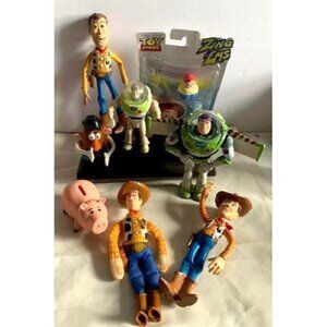 Disney Pixar Toy Story Action Figure Lot Featuring Woody Buzz Lightyear & More U